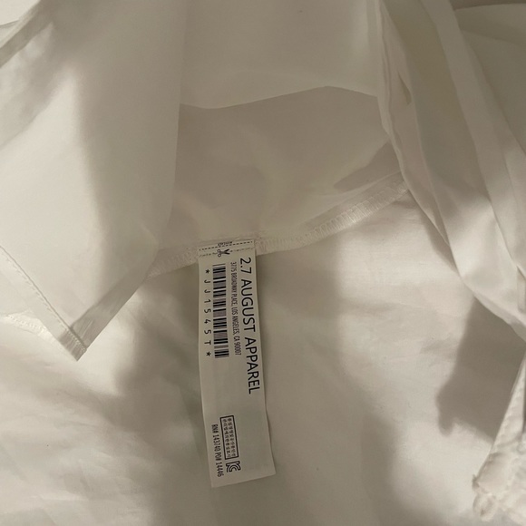 Anthropologie English Factory white top sz L NWT - Picture 6 of 8